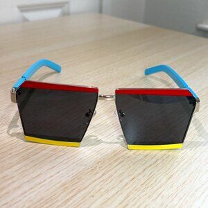 Bold Multi-Tone Sunglasses